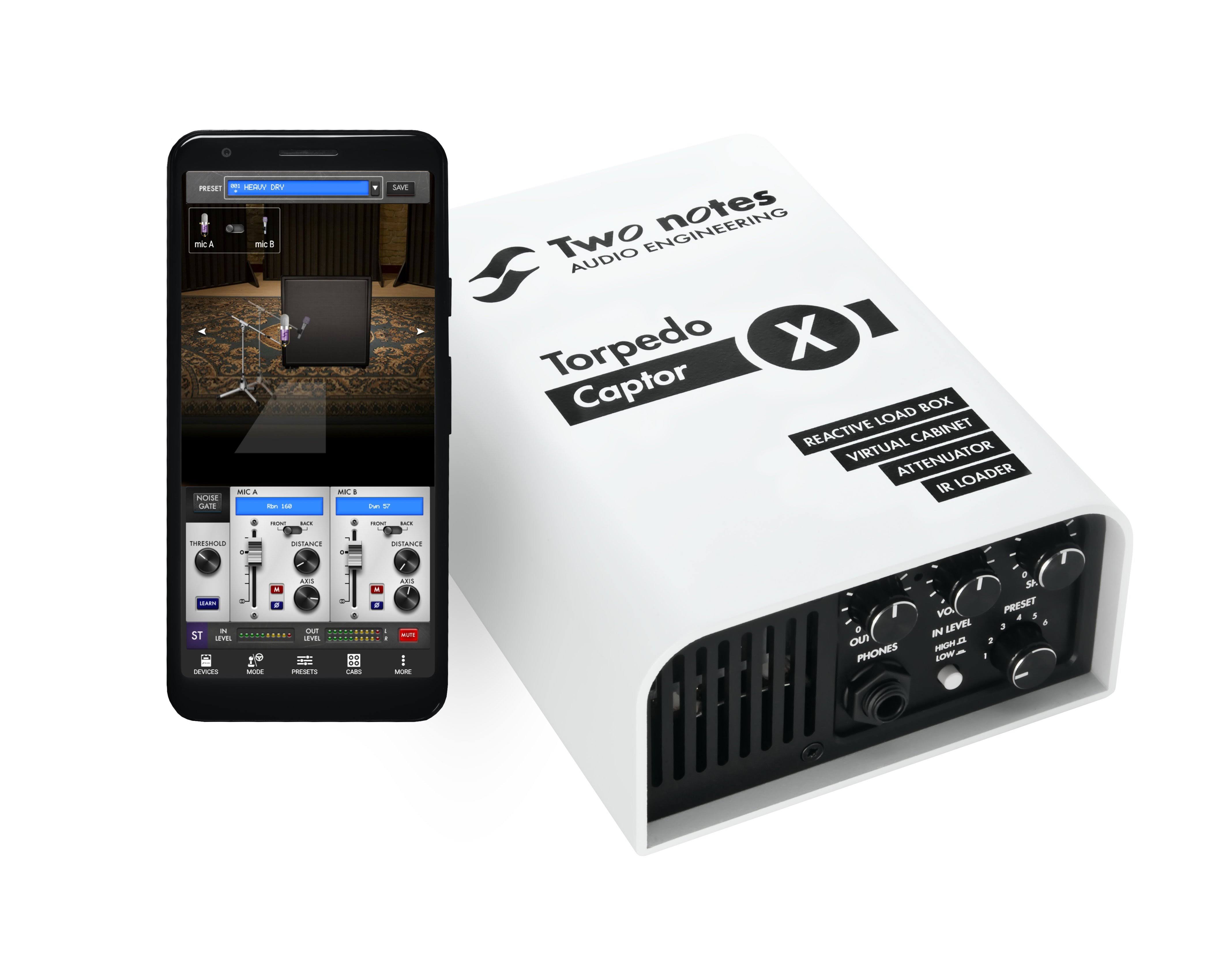 Two Notes Torpedo Captor x Reactive Loadbox di and Attenuator - 16 Ohm