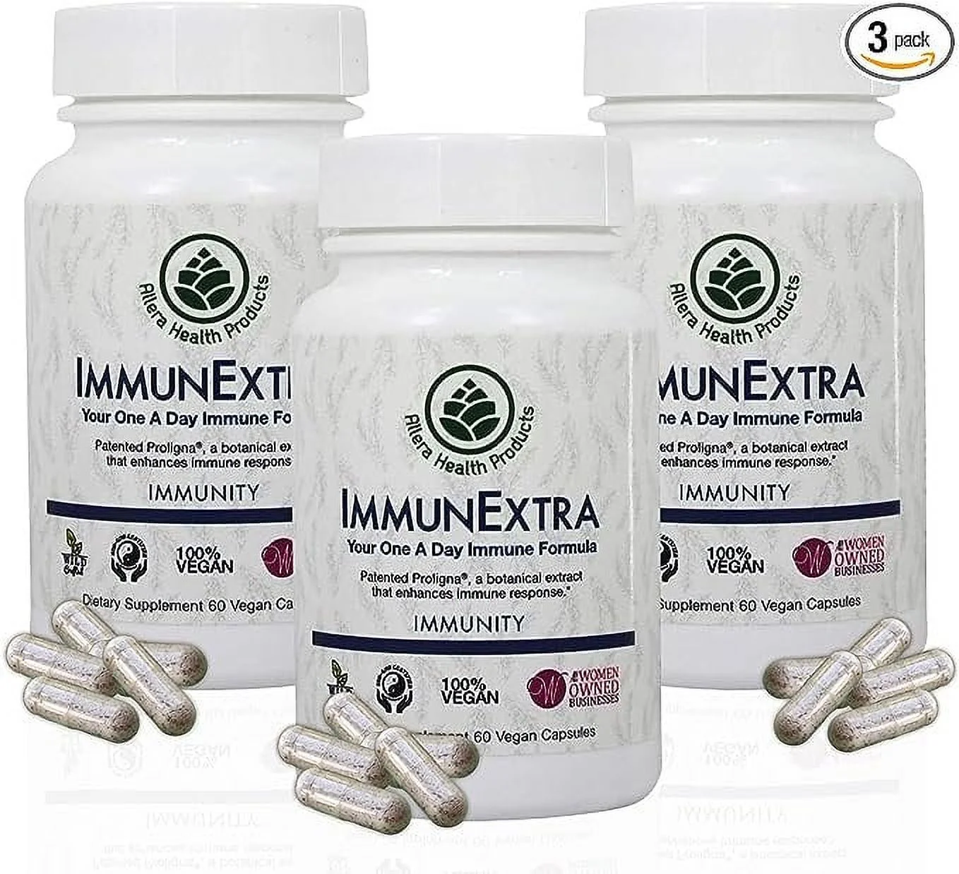 Immune Extra Allera Health Products 60 VCaps Pack of 3 - Radiant Selections
