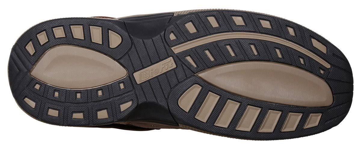 Men&s Orthofeet Clearwater Brown Leather 12 W