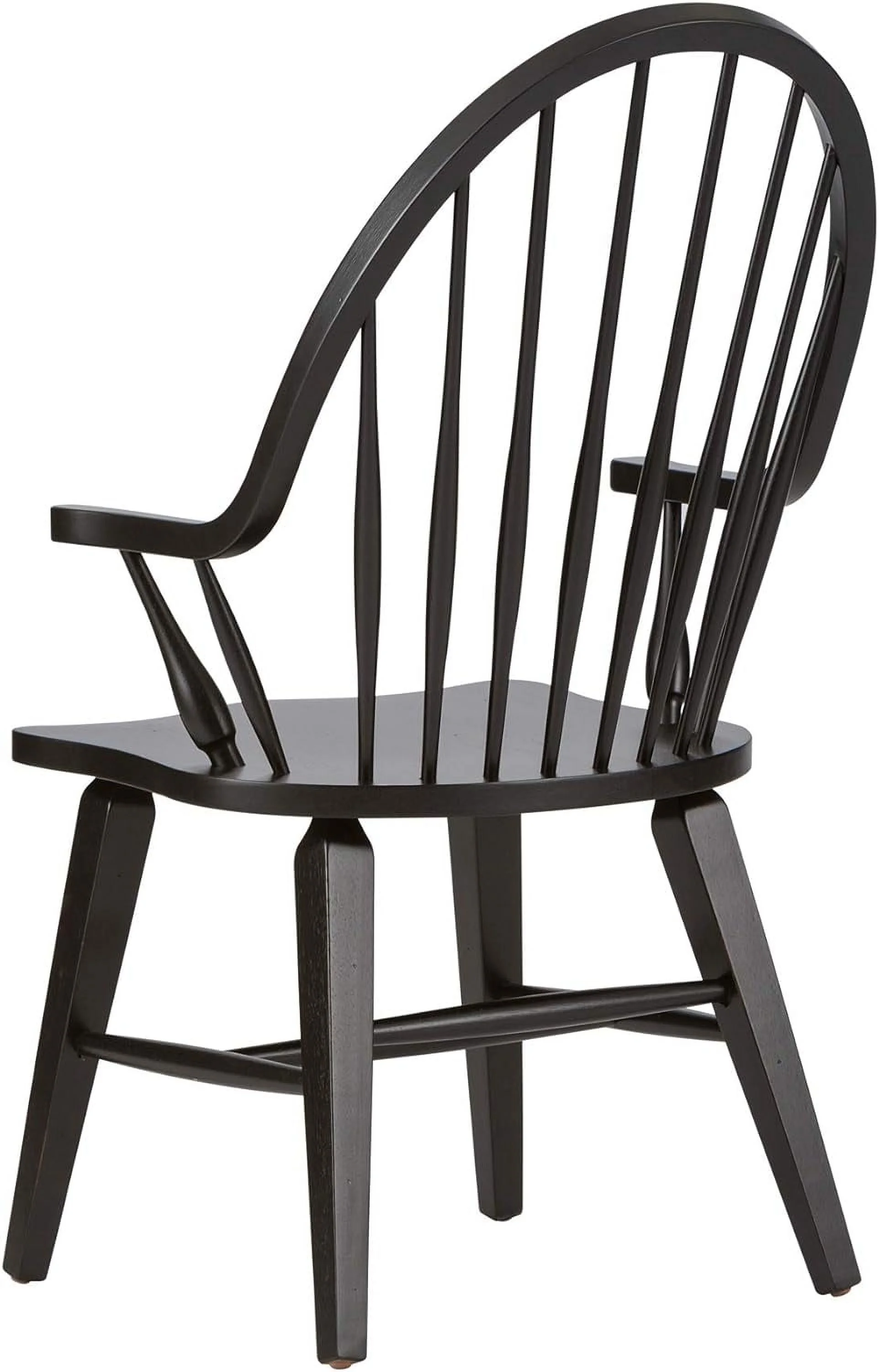 Windsor Back Arm Chair, W25 X D25 X H41, Black