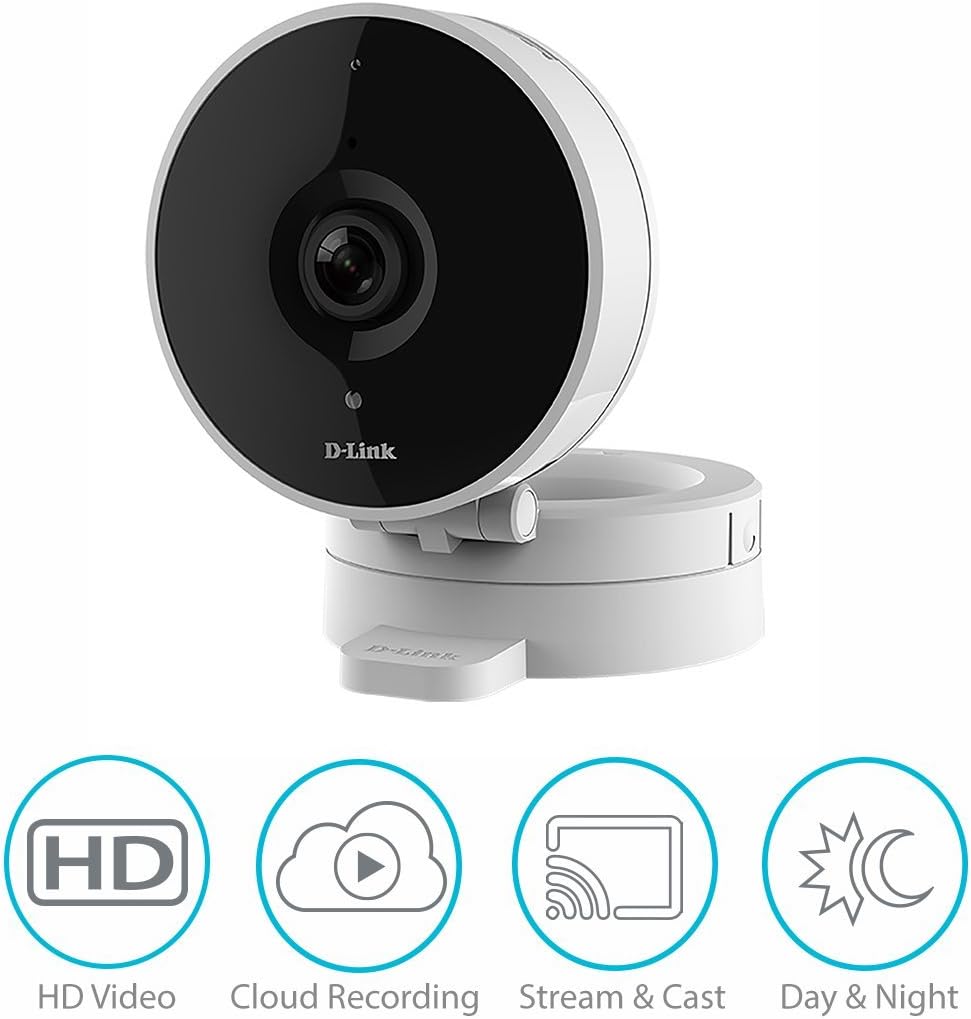 D-Link HD WiFi Indoor Security Camera, Cloud Recording, Motion Detection & Night Vision, Amazon Alexa (Echo Show/Echo Spot/Fire TV)