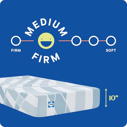 Sealy Dreamlife 12” Hybrid Mattress-in-a-Box, Queen, SealyComfort Gel Memory Foam, SealyResponsive Encased Coils, Surface-Guard Technology