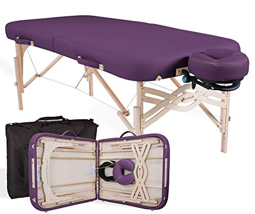 EARTHLITE Premium Portable Massage Table Package SPIRIT - Spa-Level Comfort, Deluxe Cushioning incl. Flex-Rest Face Cradle & Strata Face Pillow