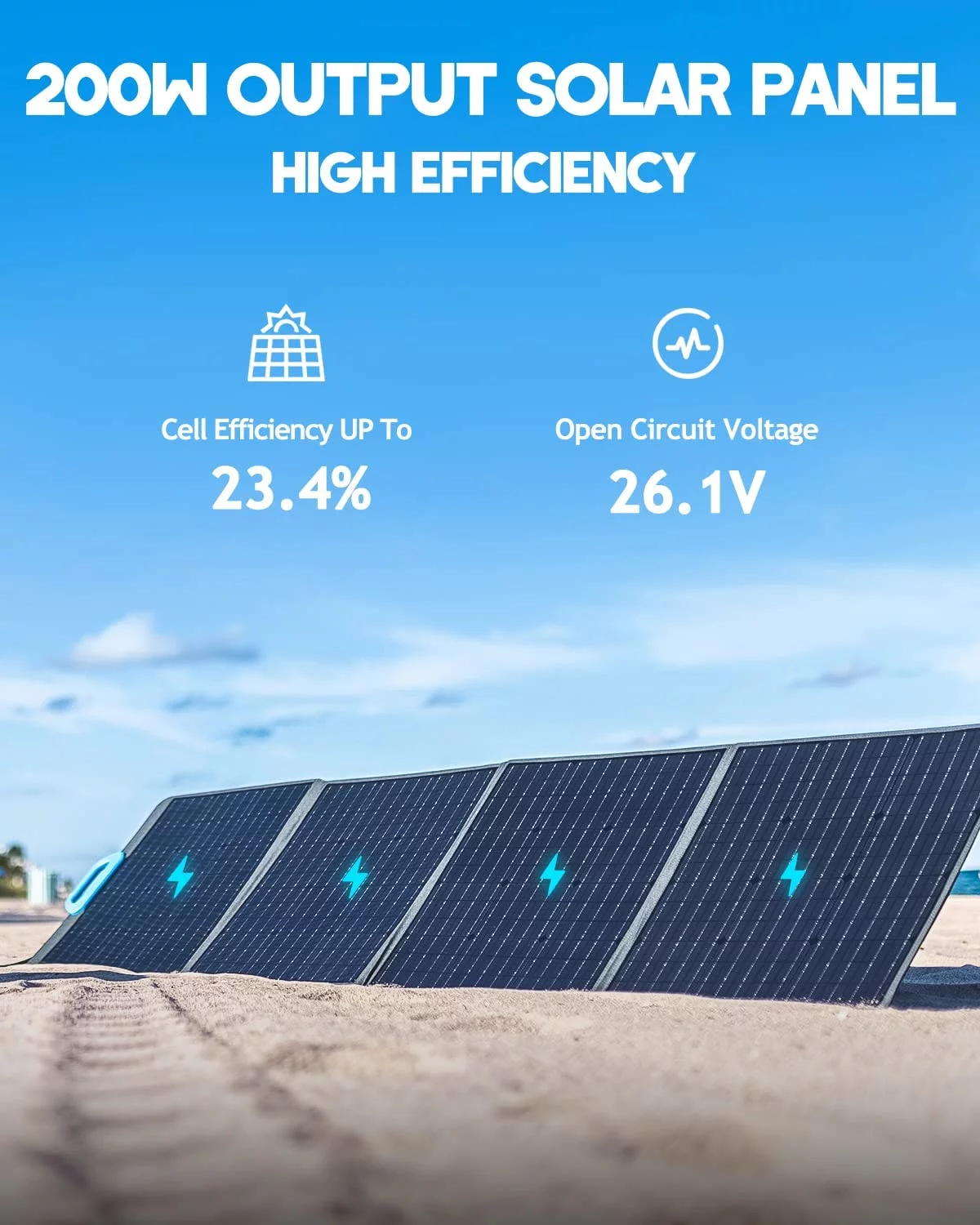 BLUETTI AC300&B300 Solar Generator 3072Wh Expansion Battery Power Station with 3 PV200 200W Solar Panels Included, 6 X 3000W AC Outlets
