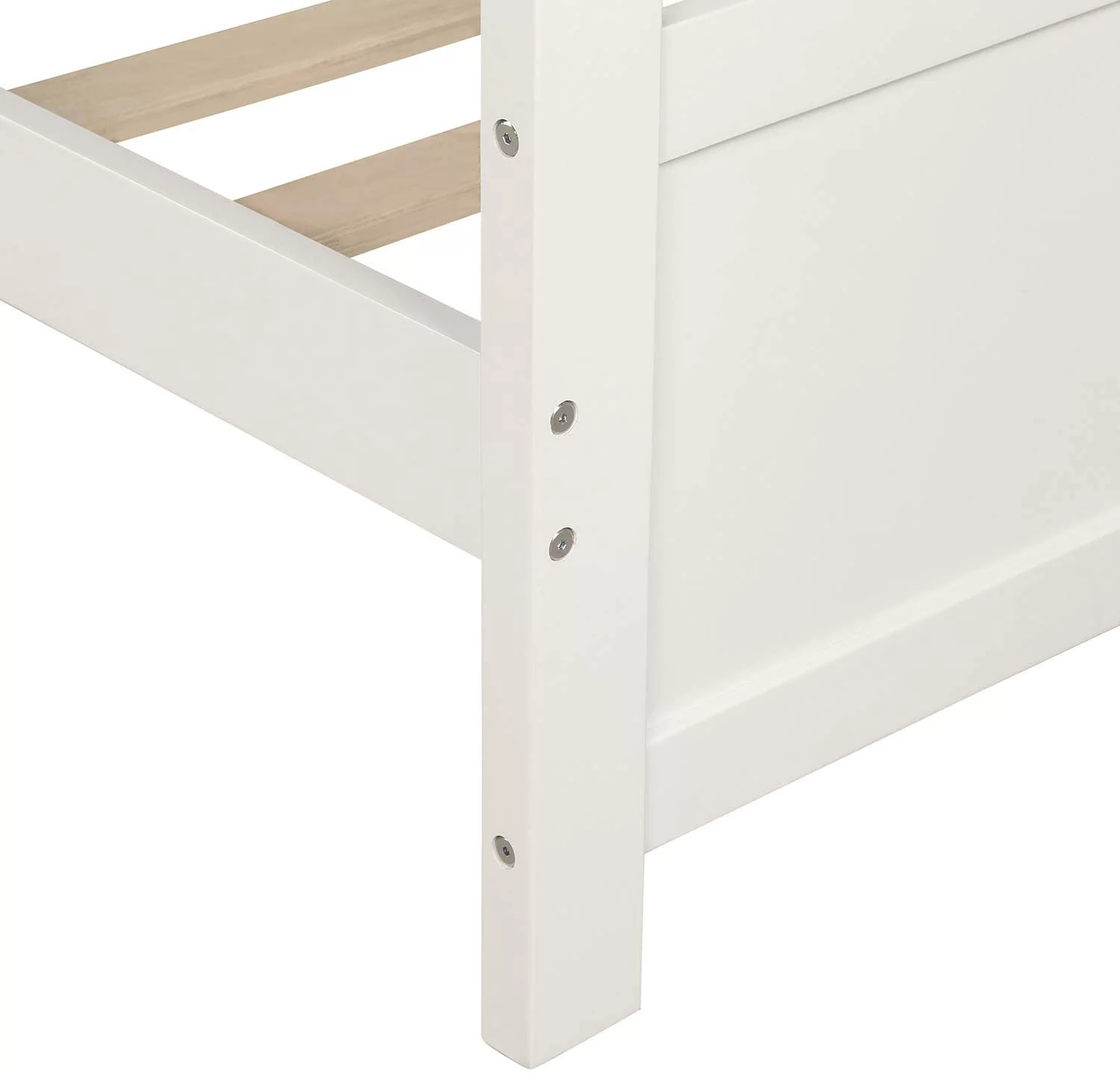 Churanty Solid Wood Daybed, Twin Size Bedframe Multifunctional Daybed for Kids,White