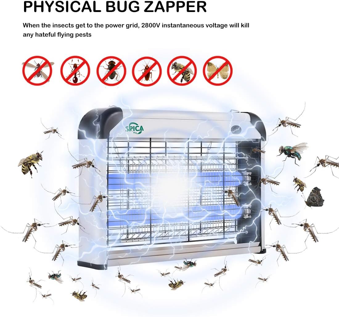 SPICA Electric Bug Zapper Insect Mosquito Pest Killer Fly Trap 20W Electronic Indoor Use