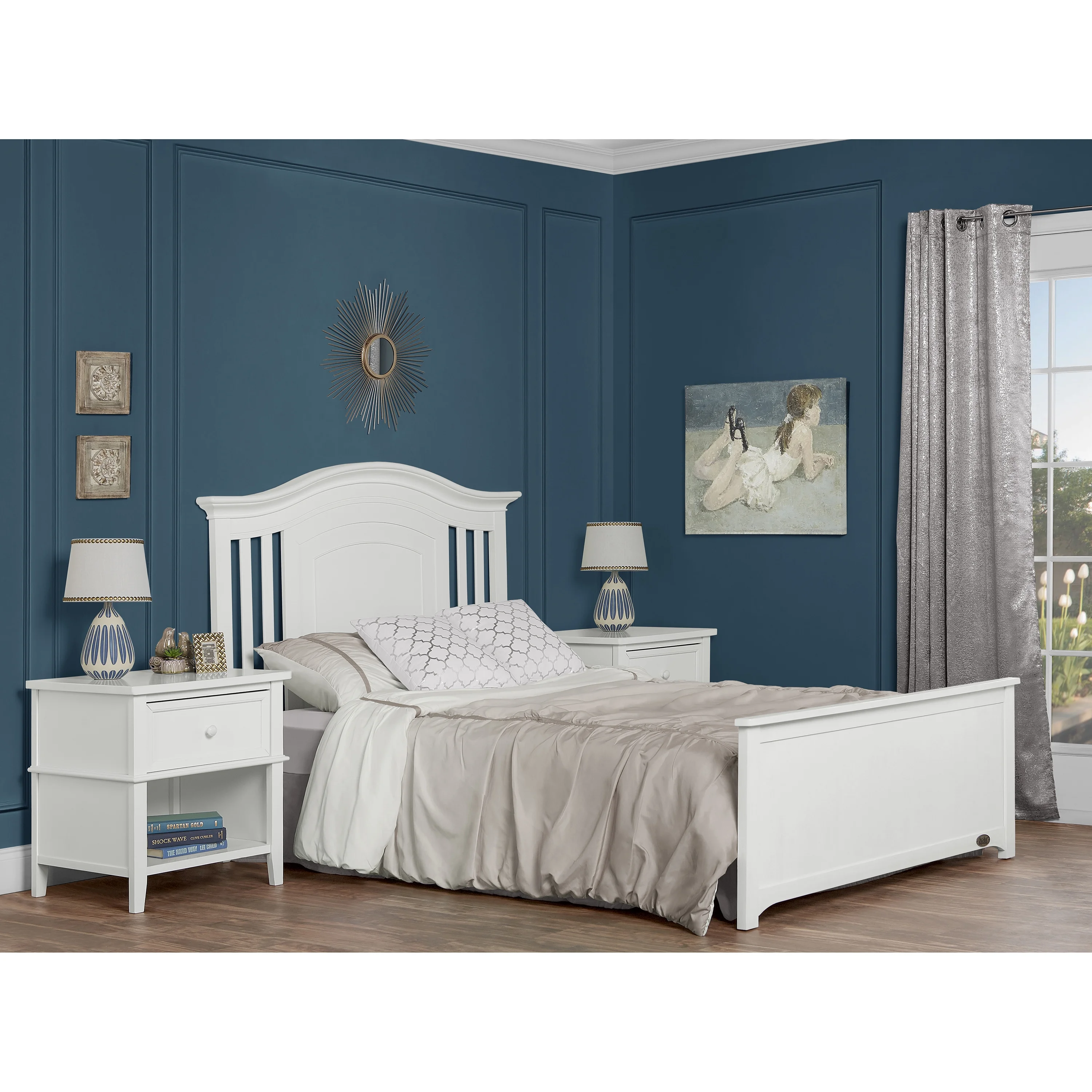 Evolur Fairbanks 5-in-1 Convertible Crib White - Radiant Selections