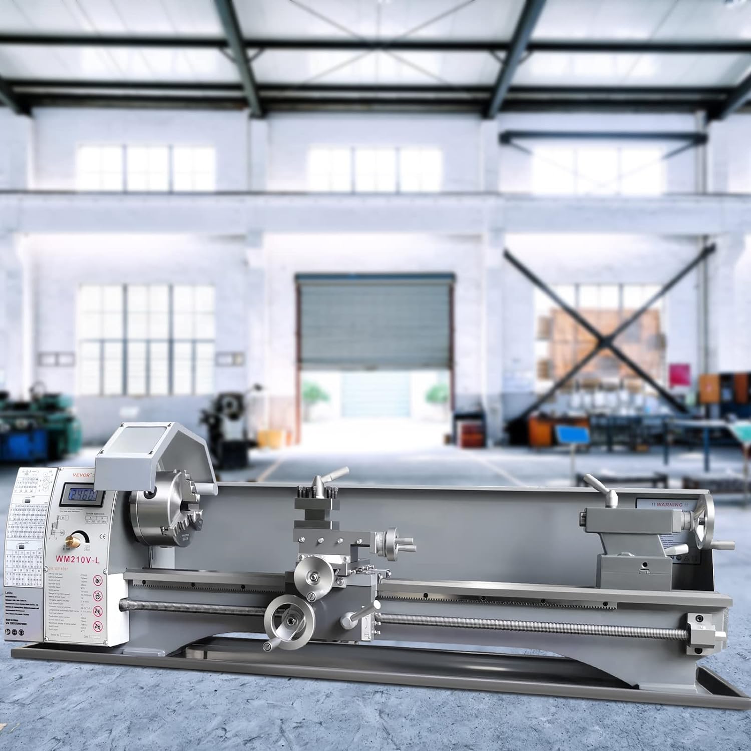 VEVOR Metal Lathe Machine, 8.3'' x 29.5'', Precision Benchtop Power Metal Lathe, 0-2500 RPM Continuously Variable Speed