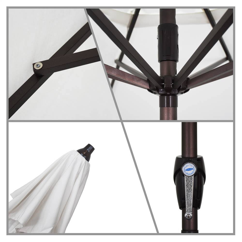 California Umbrella 9 ft. Patio Umbrella in Spectrum Ruby Fabric