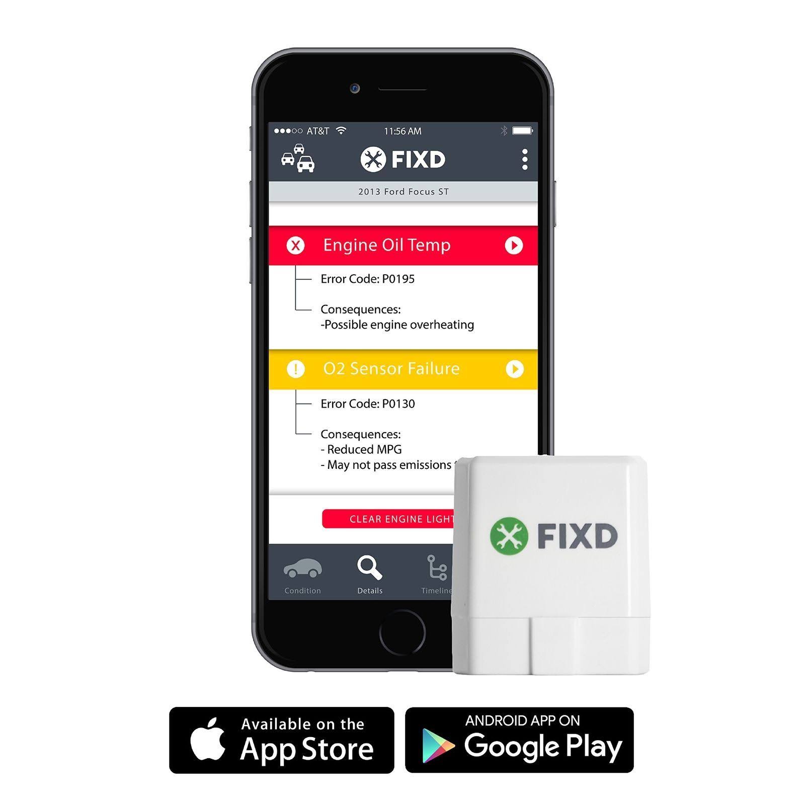 Fixd OBD II Active Car Health Monitor