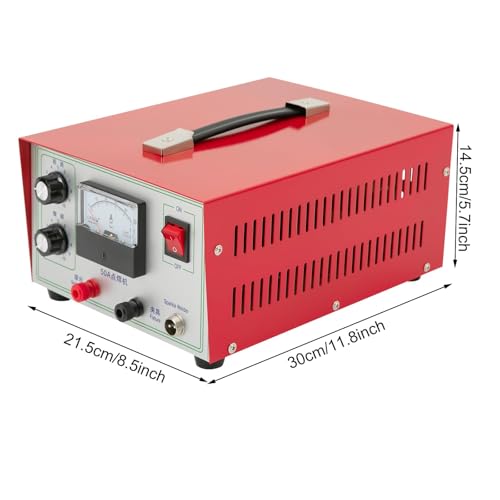 Jewelry Spot Welder, DC 50A 500W Adjustable Jewelry Welder w/ Foot Pedal, 0.02-0.05in Welding Dia. Soldering Machine