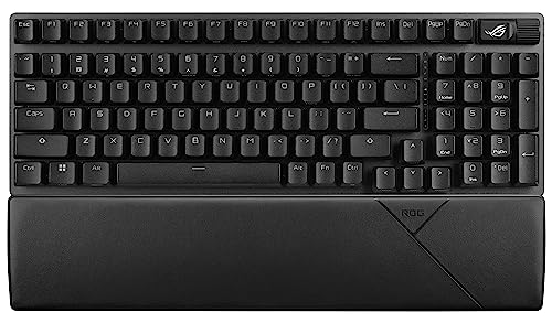 ASUS ROG Strix Scope II 96 Wireless Gaming Keyboard, Tri-Mode Connection, Dampening Foam & Switch-Dampening Pads