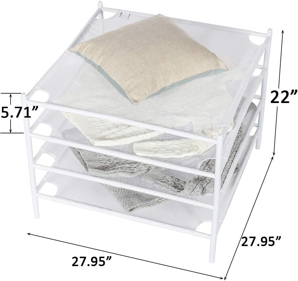 STORAGE MANIAC Sweater Drying Rack, Mesh Clothes Drying Rack, Stackable Laundry Drying Rack, Lay Flat Dryer for Delicates
