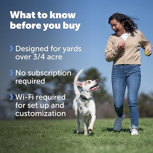 PetSafe Guardian GPS Dog Fence – No Subscription – Create Your Own Wireless Fence for Dogs – for Yards 3/4 Acres or Larger – World's Safest GPS Dog