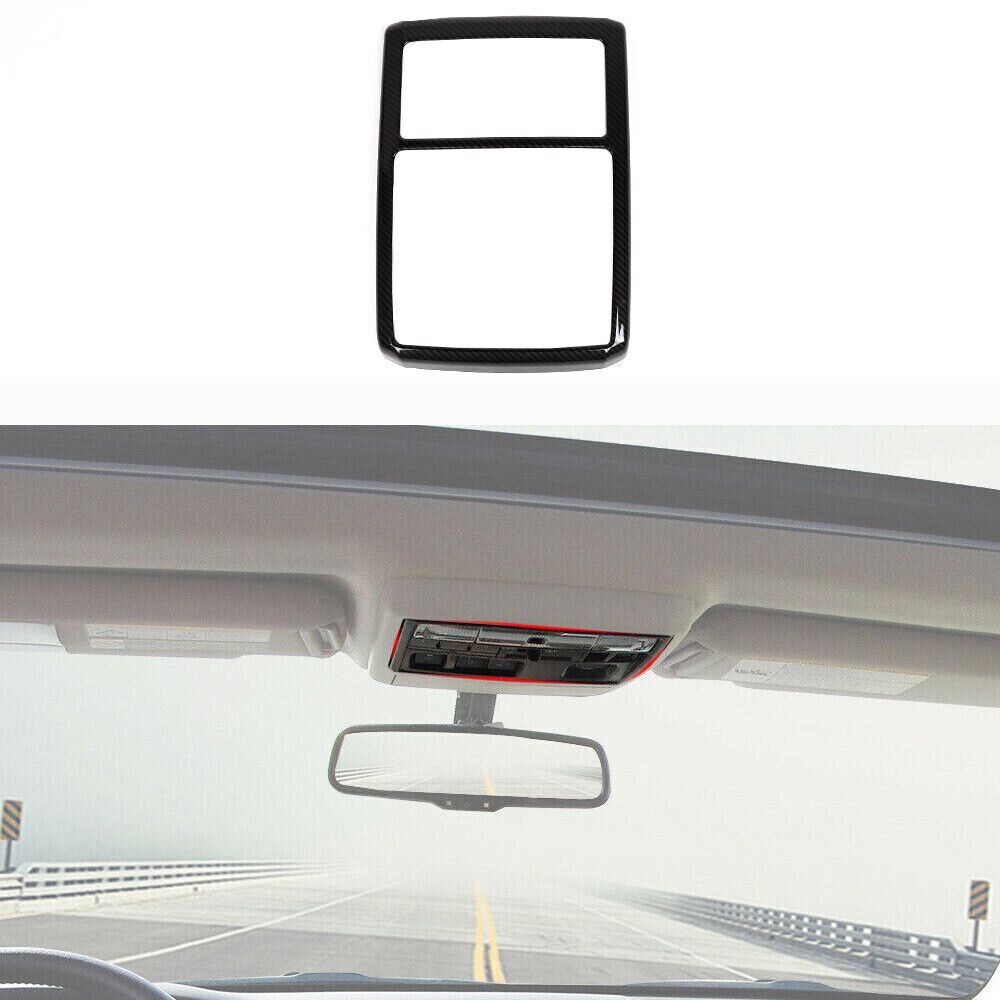 Teledu Interior Reading Light Lamp Cover Frame Trim Bezels 4Runner 10+ Carbon Fiber