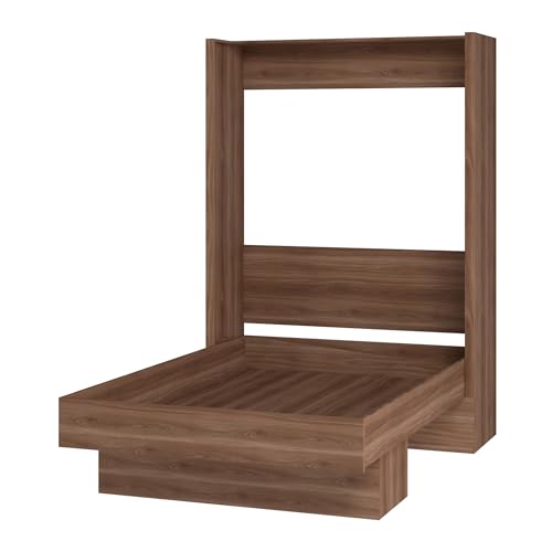 Oakland Living Easy-Lift Full Murphy Wall Bed in White with Shelf