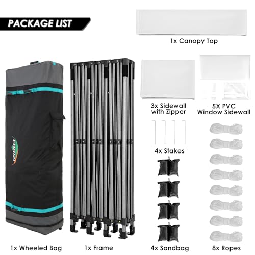 COBIZI 13x26 Pop Up Tent 13x26 Canopy with Sidewalls Heavy Duty Canopy Party Tent for Parties