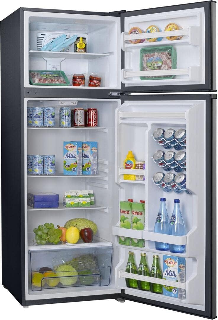Galanz 12 Cu Ft Top Freezer Refrigerator, Frost Free, Stainless Look