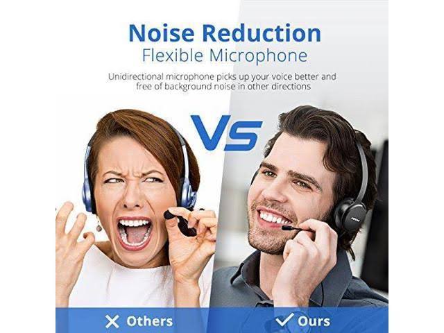 Mpow 071 USB Headset/ 3.5mm Computer Headset with Microphone Noise Cancelling, Lightweight PC