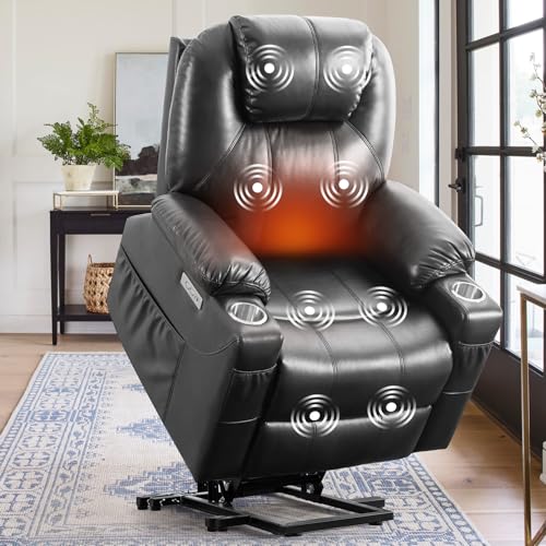 Electric Power Lift Recliner Chair with Heat & Massage for Elderly