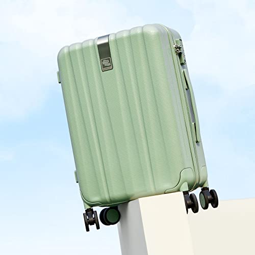 Hanke 29 Inch Luggage Suitcases With Spinner Wheels Lightweight PC hardside Rolling Suitcase With Travel Lock, Checked-Large 29-Inch(Blackish Green)