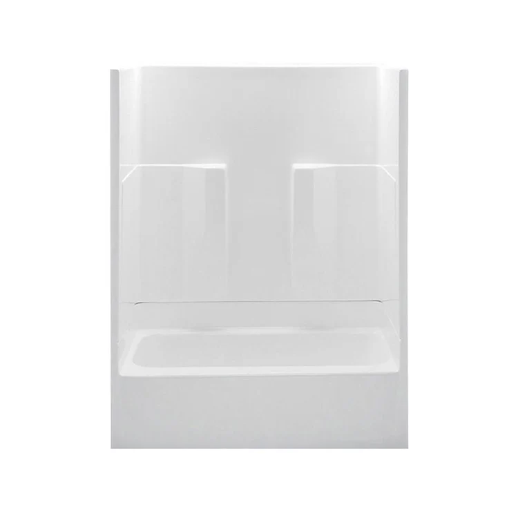 Tub and Shower Module Left Drain Almond 2 Shelves 47 Gallons 60 x 30 x 72 Inch