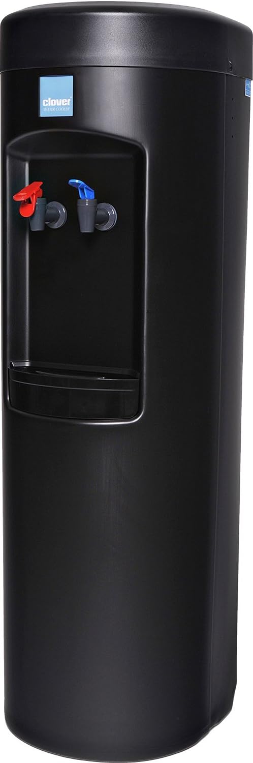 Clover D7A Water Dispenser -Hot and Cold, Bottleless with Install Kit, 2HL Filter, Filter Head -Black - Smart Home Appliances