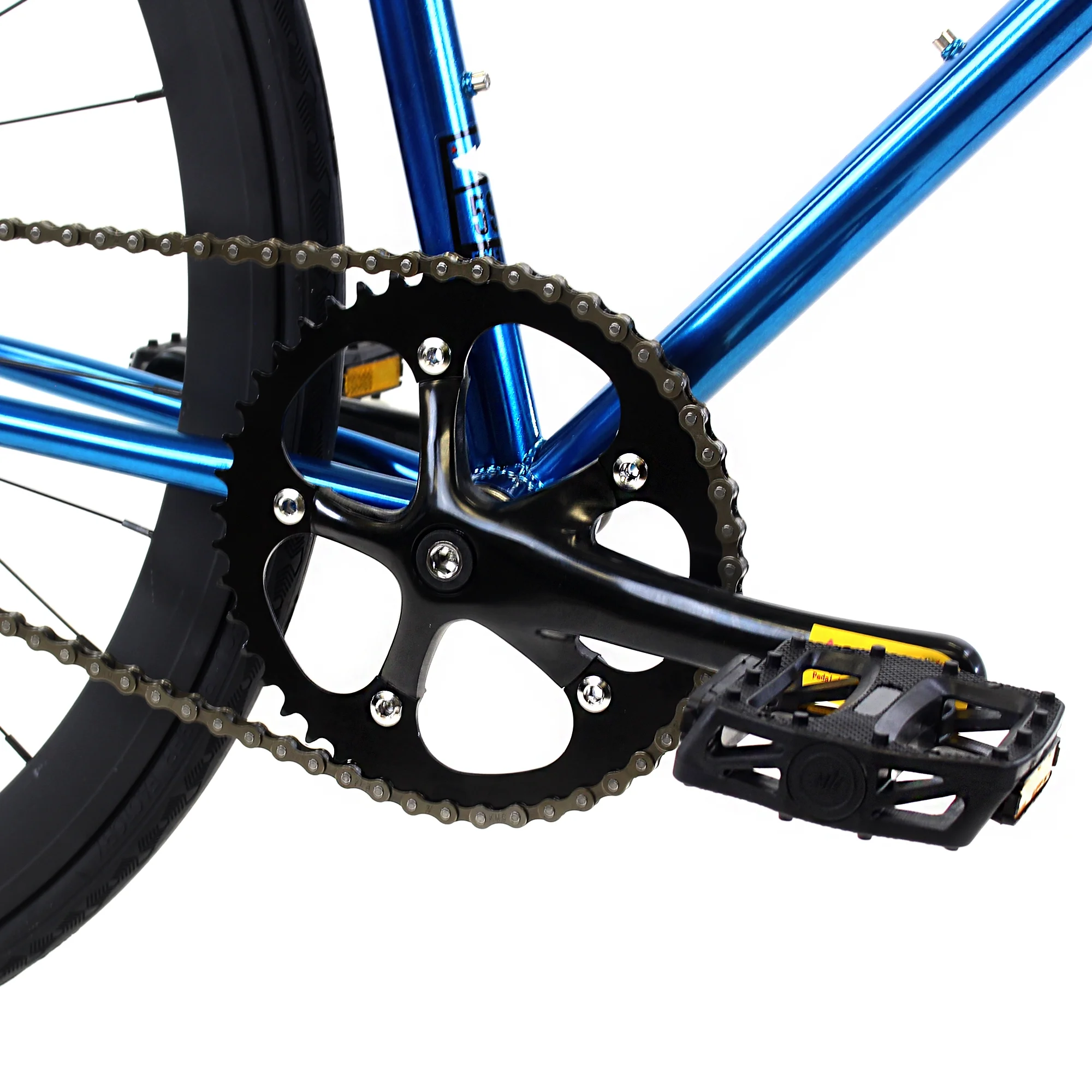 Golden Cycles Single Speed Fixed Gear Bike with Front & Rear Brakes