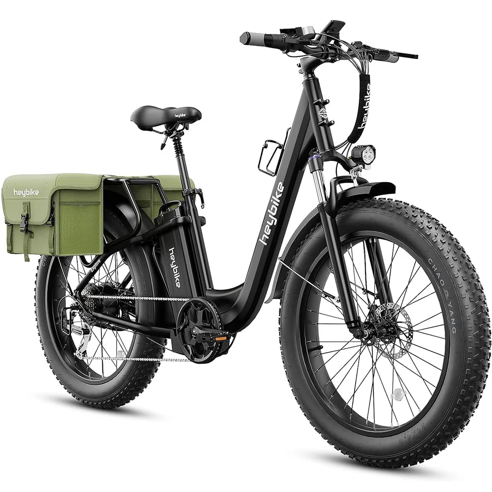 Heybike Explore Electric Bike for Adults, 750W Brushless Motor with 48V 20AH Removable Battery, 26 Fat Tire Step-Thru Ebike