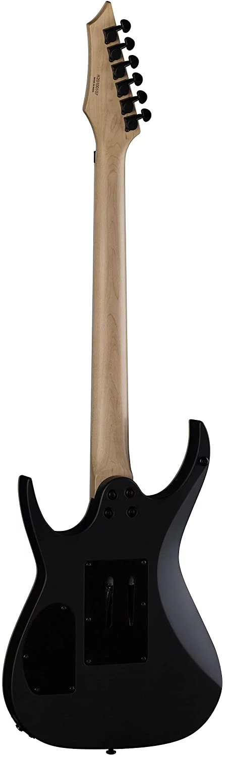 Dean Guitars 6 String Exile X Floyd Electric Guitar, Black Satin, # EXILEX F BKS