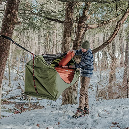 Haven Tents Lay Flat Hammock Tent - Waterproof Tent & Camping Hammock with Mosquito Net - Includes Insulated Pad and Rainfly - Haven Tent, Haven XL