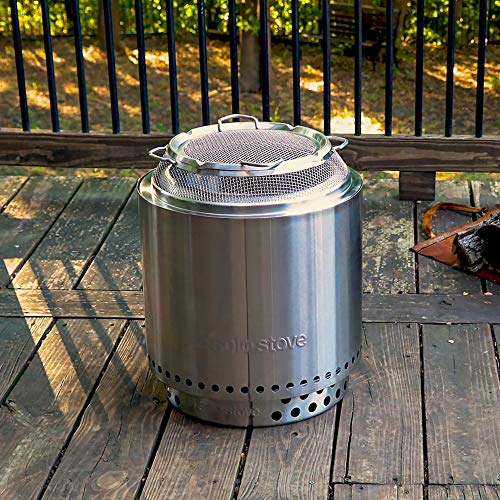 Solo Stove Bonfire Shield - Durable Stainless Steel Spark Protector Mesh Screen for Fire Pits