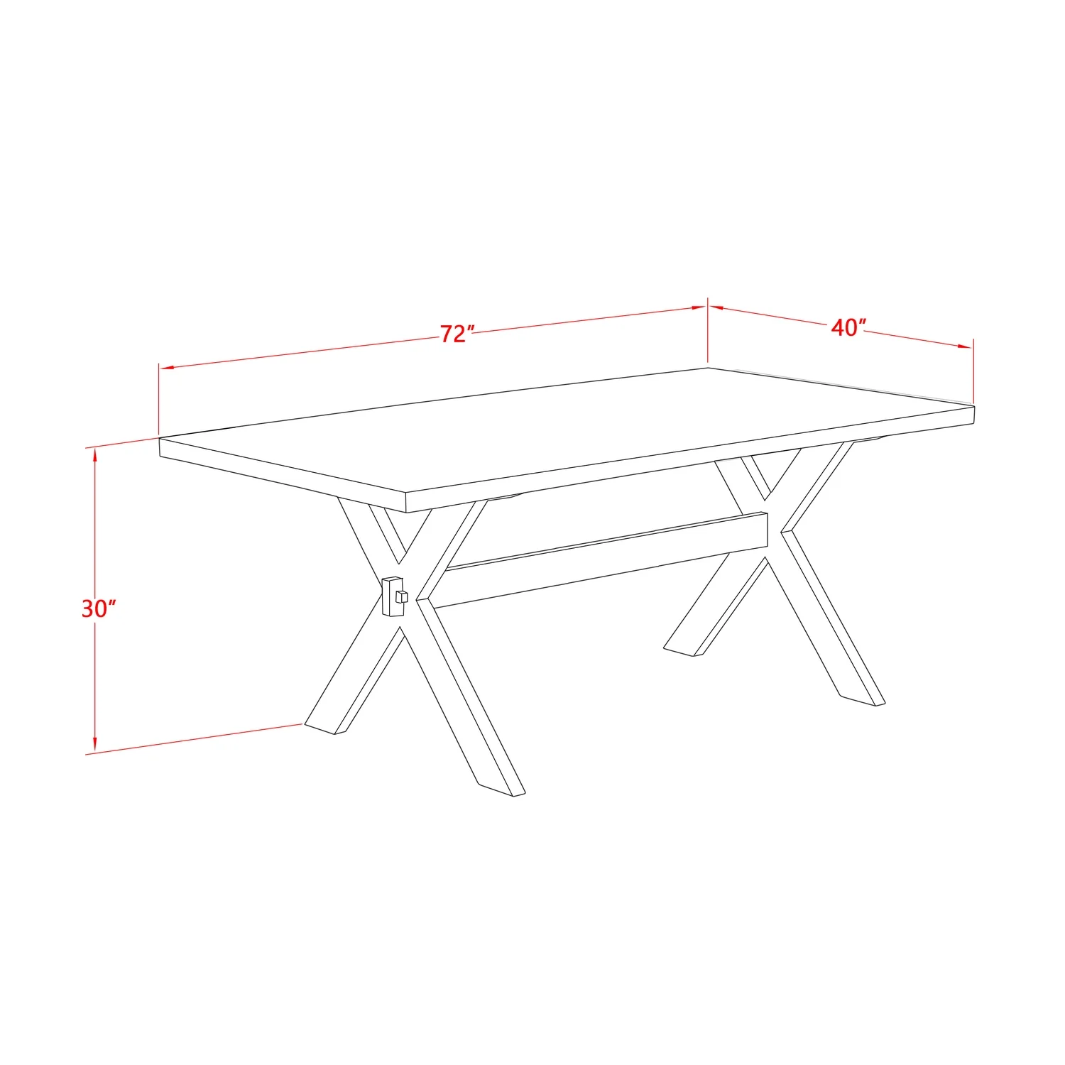 HomeStock Coastal Cottage - 7-Piece Dining Table Set - 6 Parson Chairs And Dining Room Table Solid Wood Frame
