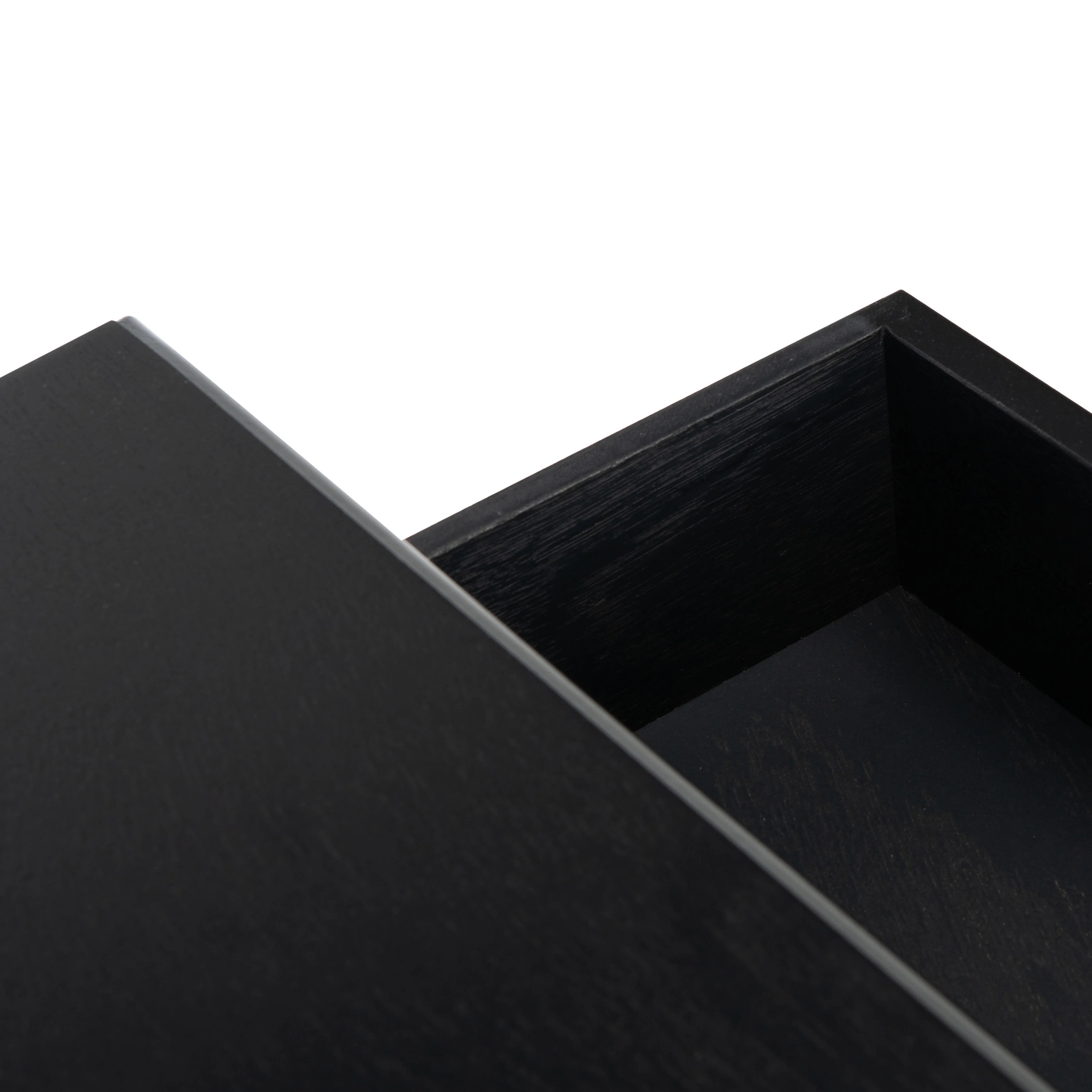 SAFAVIEH Athena French 3-Drawer Black Wood Rectangle Console Table (23.5 in. W x 13 in. D x 29.5 in. H)