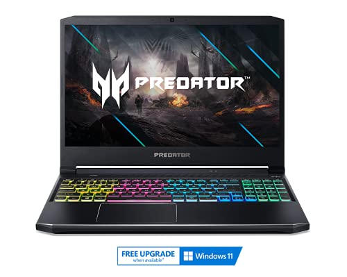 Acer Predator Helios 300 Gaming Laptop, Intel i7-10750H, NVIDIA GeForce RTX 2060 6GB, 15.6" Full HD 144Hz 3ms IPS Display, 16GB Dual-Channel DDR4