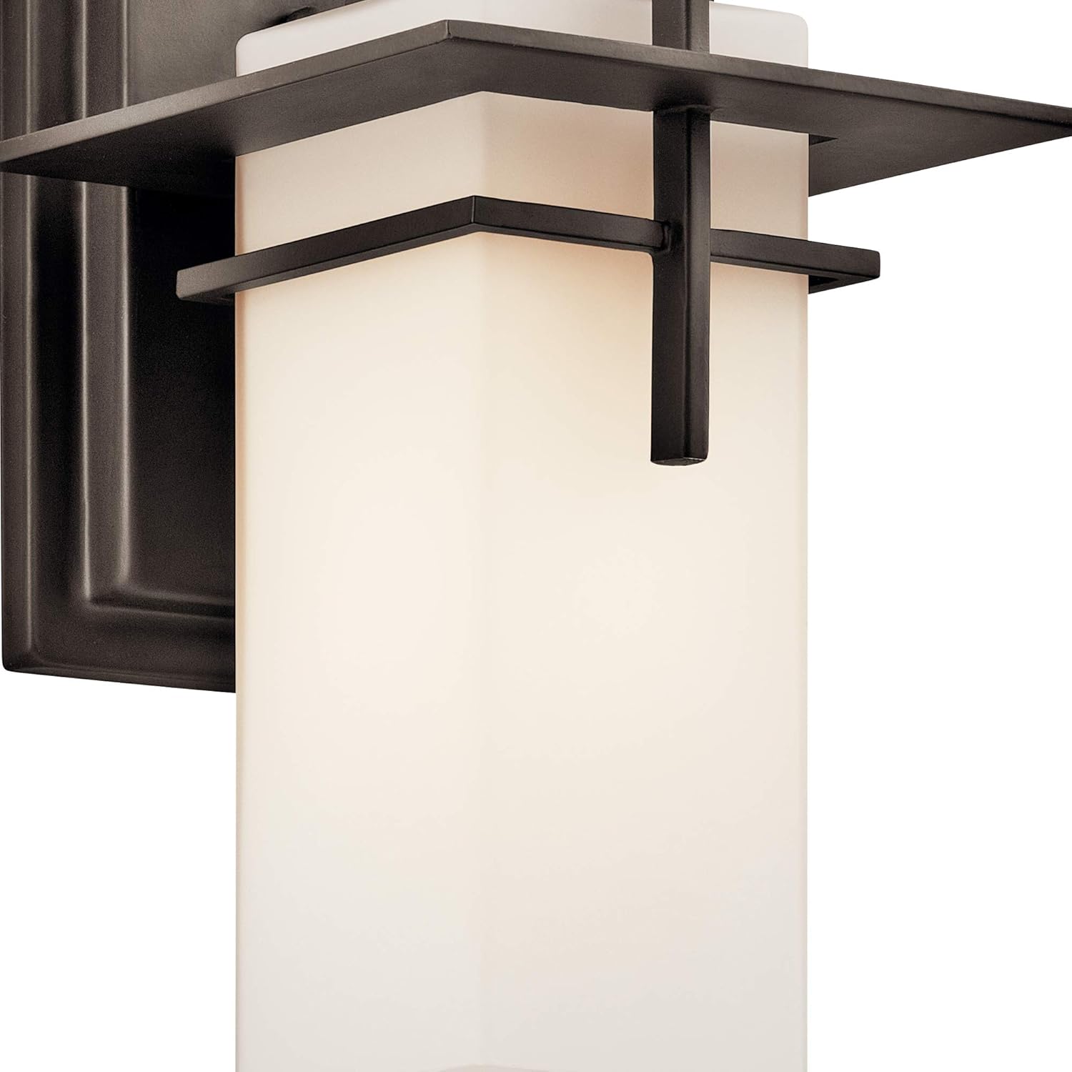 Caterham 11.75 1 Light Outdoor Wall Light with Satin Etched Cased Opal Glass in Olde Bronze®