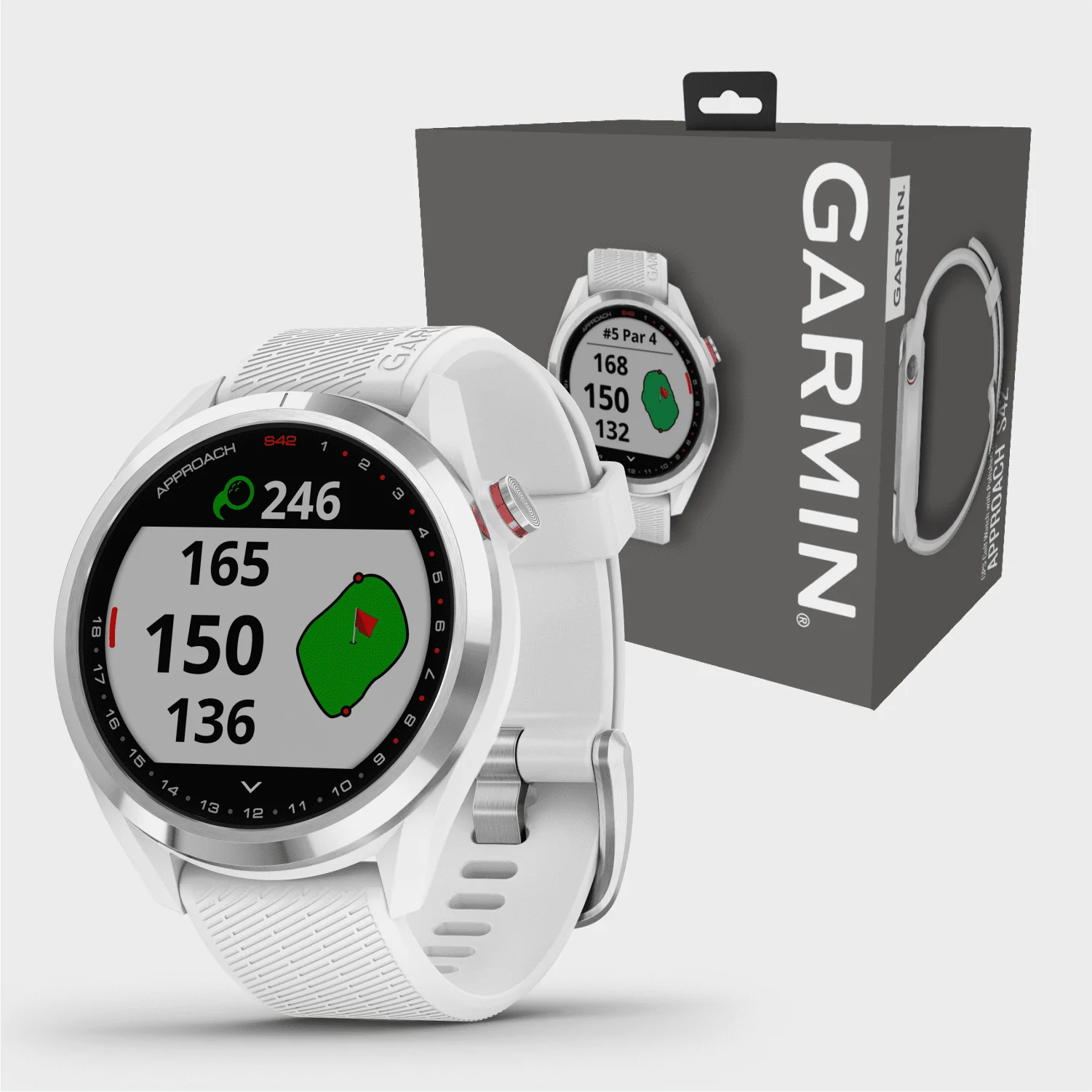 Garmin Approach S42 Golf GPS Watch, Black