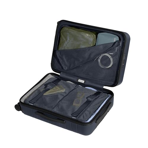 Away Bigger Carry-On Luggage, Lightweight Hardside Large Suitcase with Spinner Wheels, TSA Lock, Airline Approved, Navy Blue