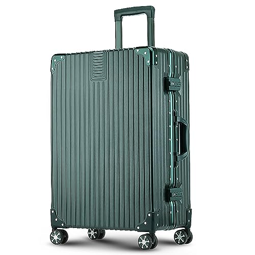 Aluminum Frame Hardside Luggage with Spinner Wheels and TSA Lock, 8 Spinner Wheels Luggage Lightweight Carry On Suitcase