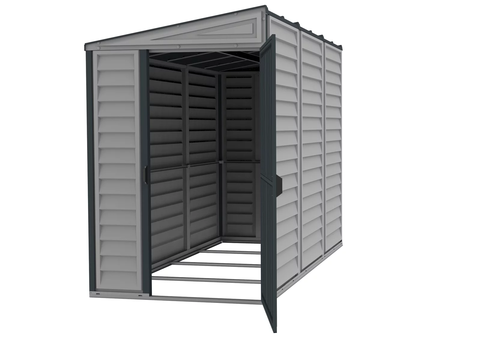 Duramax 4ft x 8ft Sidemate PLUS Vinyl Resin Outdoor Storage Shed With Foundation Kit