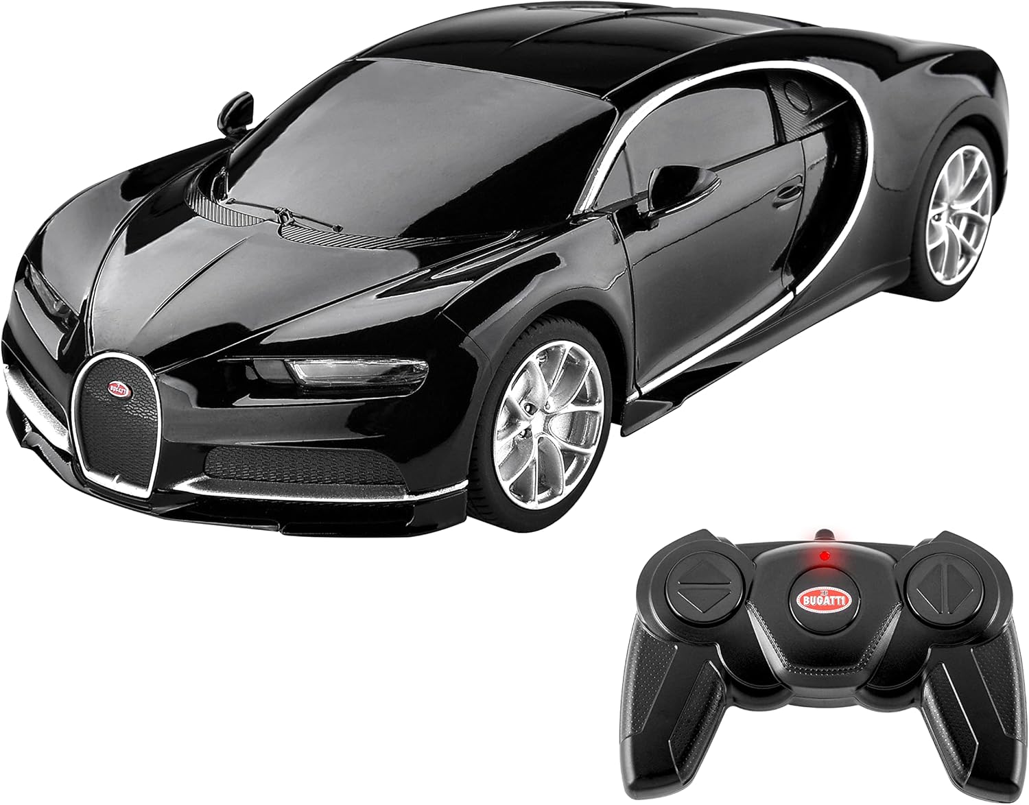BEZGAR Remote Control Car - 1:24 Scale Licensed RC Series，Bugatti Veyron Chiron Remote Control Sport Racing Hobby Toy Car