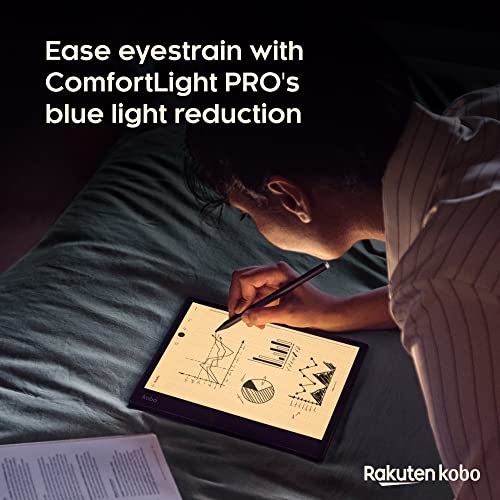 Kobo Elipsa 2E | eReader | 10.3” Glare-Free Touchscreen with ComfortLight PRO | Includes Kobo Stylus 2 | Adjustable Brightness | Wi-Fi | Carta E Ink