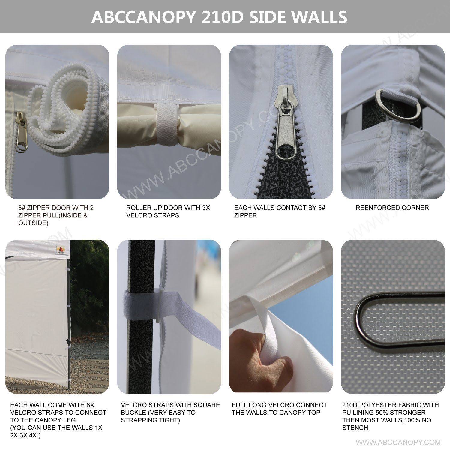 ABCCANOPY (18+colors) 8ft by 8ft EZ Pop Up Canopy Tent Commercial Instant
