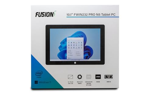 Fusion5 10.1" Windows 11 Professional Tablet PC - Intel 13th Gen - Full HD Windows Tablet Computer - 8GB RAM, 256GB SSD Storage, Quad-Core CPU