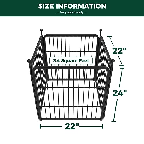 FXW Rollick Dog Playpen for Yard, RV Camping, 32 inch 16 Panels for Small and Medium Dogs│Patented