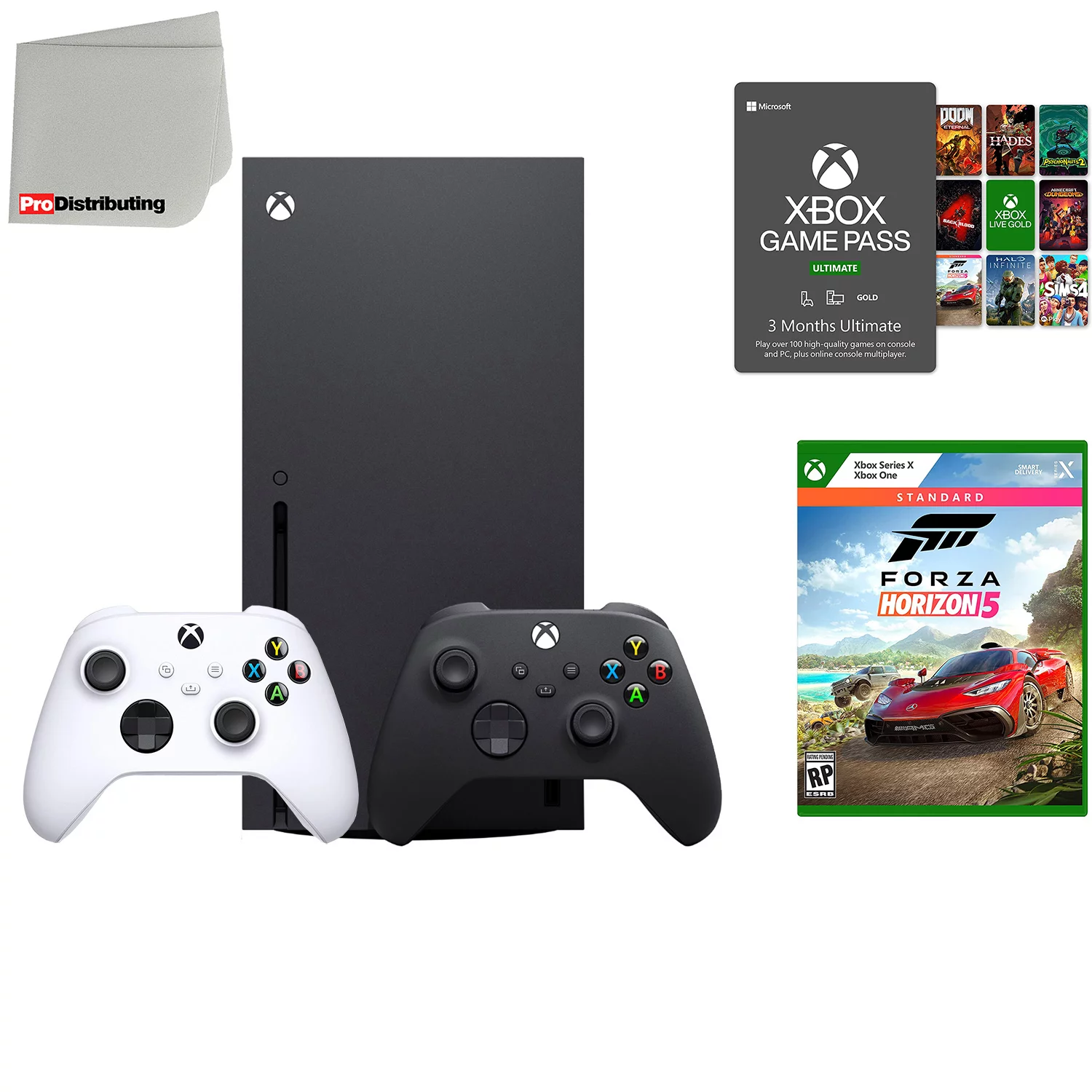 Microsoft Xbox Series X 1TB Video Game Console with Extra Wireless Controller - Robot White - Forza Horizon 5 Standard Edition