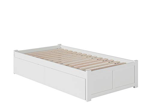 AFI Concord Platform Bed with Footboard & Storage Drawers
