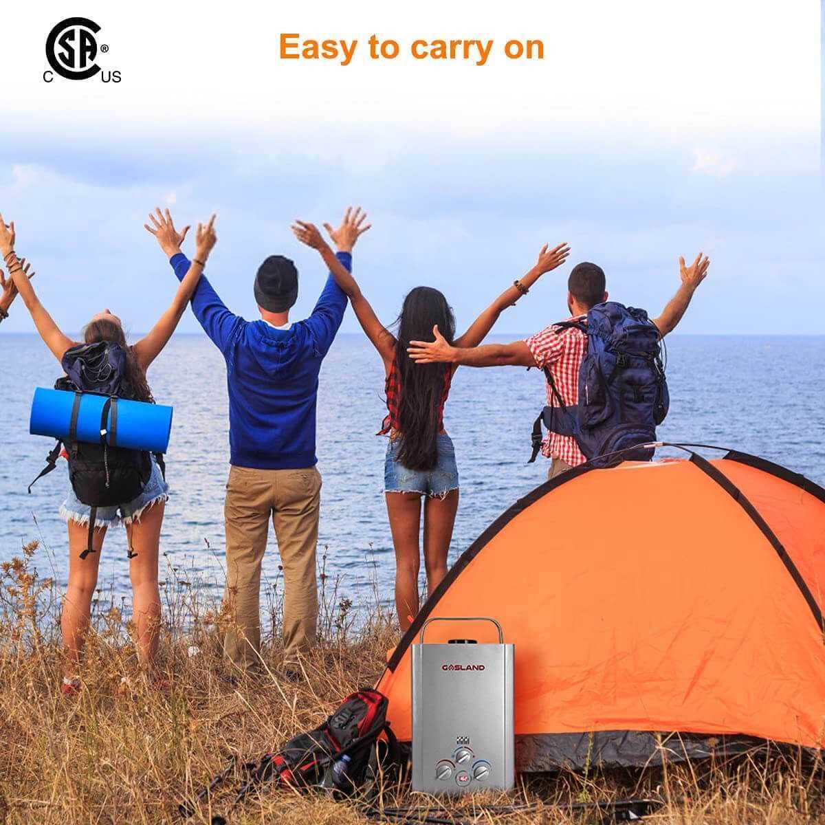 Tankless Water Heater GASLAND Outdoors 1.58GPM 6L Portable Gas - Shop Hardware Tools Online Store
