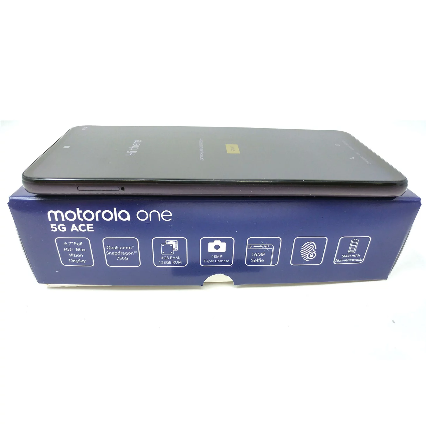OB Motorola Moto One 5G Ace 64GB GSM Unlocked XT2113-5 Cell Phone Volcanic Gray