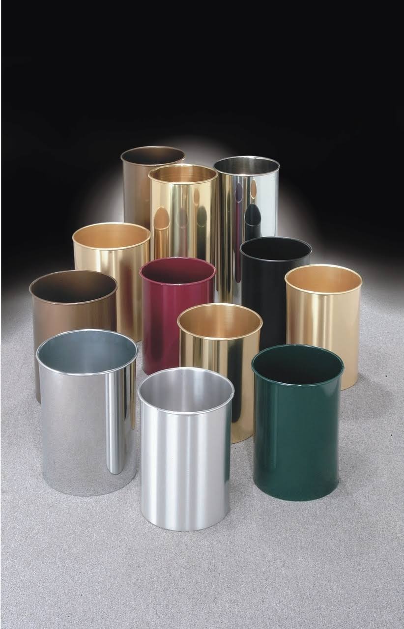 Mount Everest Designer Office Waste Cans (29 Color Choices, Many Sizes)